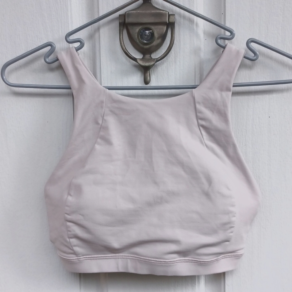 Lululemon Free To Be Serene Bra *High Neck Smoky Blush Sz 6
